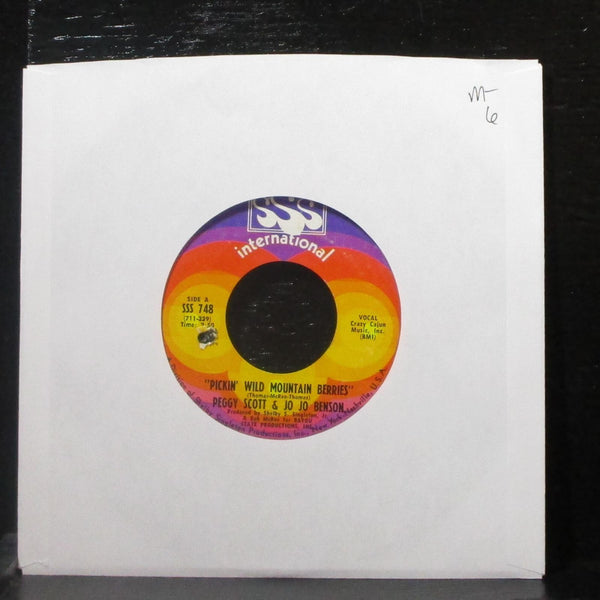 Peggy Scott & Jo Jo Benson - Pickin' Wild Mountain Berries 7" Mint- Vinyl 45 SSS - Shuga Records