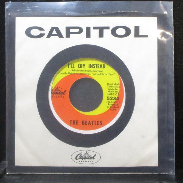Beatles - I'll Cry Instead / I'm Happy Just To Dance With You 7" VG- Vinyl 45 - Shuga Records