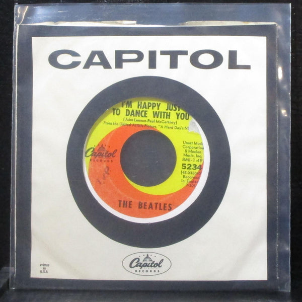 Beatles - I'll Cry Instead / I'm Happy Just To Dance With You 7" VG- Vinyl 45 - Shuga Records