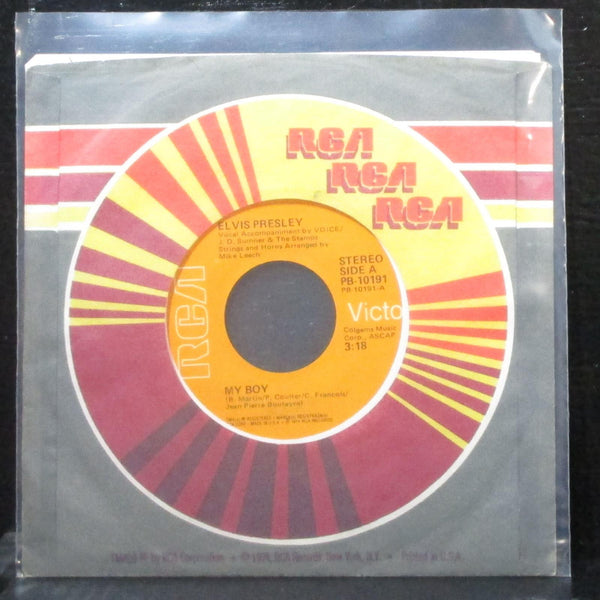 Elvis Presley - My Boy / Thinking About You 7" VG Vinyl 45 RCA PB-10191 orange - Shuga Records