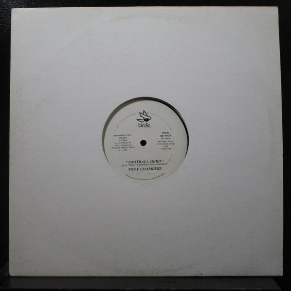 Tony Chambers - Football Hero 12" Mint- BD-1004 Promo 1982 USA Vinyl Record - Shuga Records