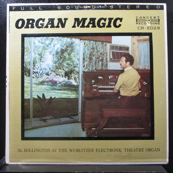 Al Bollington - At The Wurlitzer Electronic Theatre Organ LP VG+ CR-E029 Signed - Shuga Records