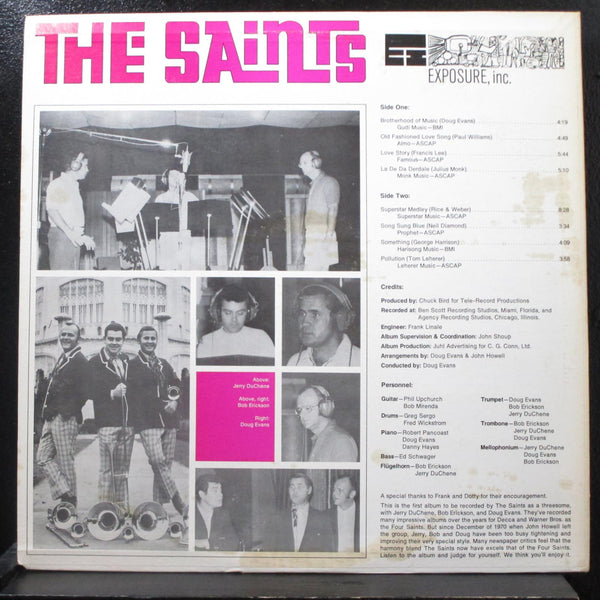 The Saints - Brotherhood Of Music LP Mint- EX 8-728-1 Private 1971 Vinyl Record - Shuga Records