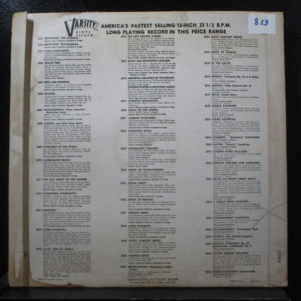 National Opera Orchestra - Tschaikowsky Violin Concerto In D LP VG- 2058 Record - Shuga Records