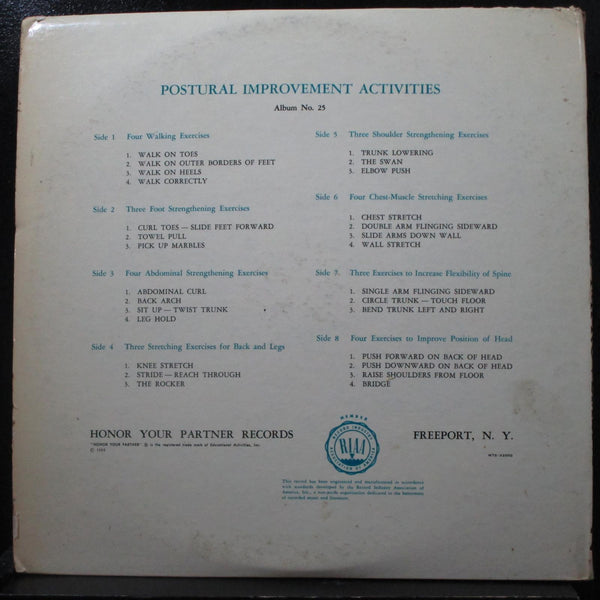Geiger, Christaldi - Postural Improvement Activities For All Ages 4 LP VG HYP-25 - Shuga Records