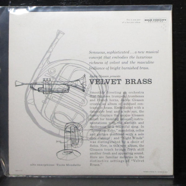 Jackie Gleason - Velvet Brass, Part 3 7" VG+ Vinyl 45 Capitol EAP 3-859 USA 1957 - Shuga Records