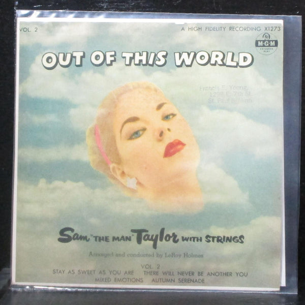 Sam (The Man) Taylor - Out Of This World Vol. 2 EP 7" VG+ Vinyl 45 MGM X1273 - Shuga Records