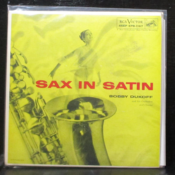 Bobby Dukoff - Sax In Satin EP 2x7" VG+ Vinyl 45 RCA EPB-1167 USA 1956 - Shuga Records