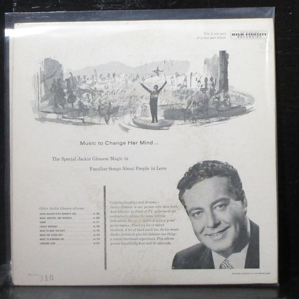 Jackie Gleason - Music To Change Her Mind, Part 1 EP 7" VG+ Vinyl 45 Capitol USA - Shuga Records