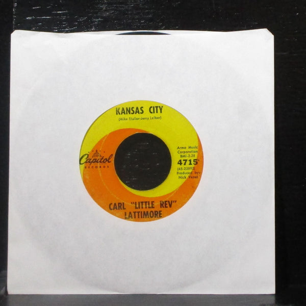 Carl "Little Rev" Lattimore - Carl's Dance Party / Kansas City 7" VG- Vinyl 45 - Shuga Records
