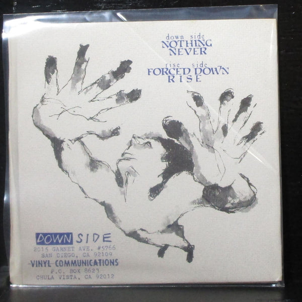 Forced Down - Rise EP 7" Mint- Grey Marbled Vinyl 45 VC-015 USA - Shuga Records