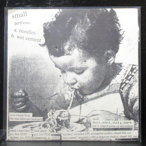 Small 23 - Noodles 7" Mint- Vinyl 45 Matt Label / Land Speed 005 signed - Shuga Records