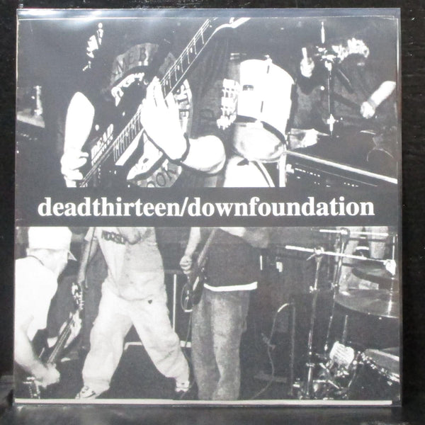 Dead Thirteen / Down Foundation 7" Mint- Black Vinyl 33 Slave Union SU003 USA - Shuga Records