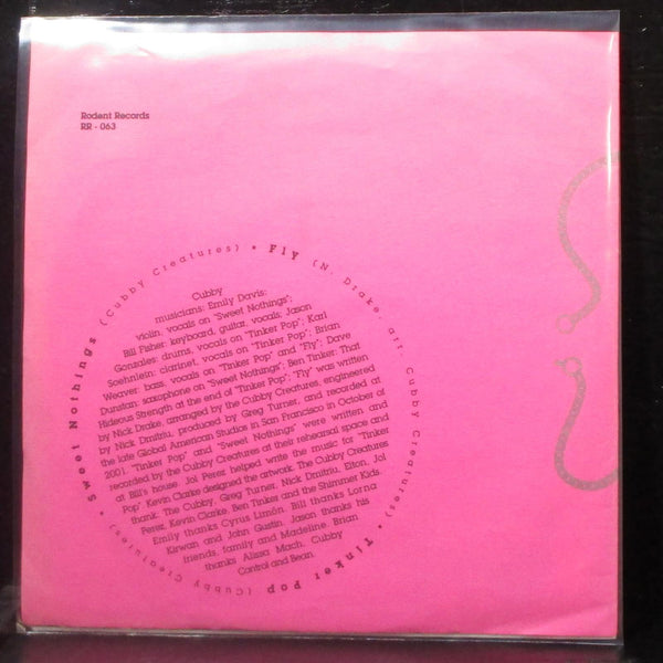 The Cubby Creatures - Three Sides Of Cubby 7" Mint- White Vinyl 45 Rodent RR-063 - Shuga Records