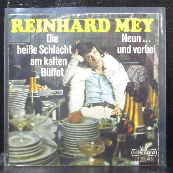 Reinhard Mey - Die Heie Schlacht Am Kalten Bffet 7" VG+ Vinyl 45 Intercord GER - Shuga Records