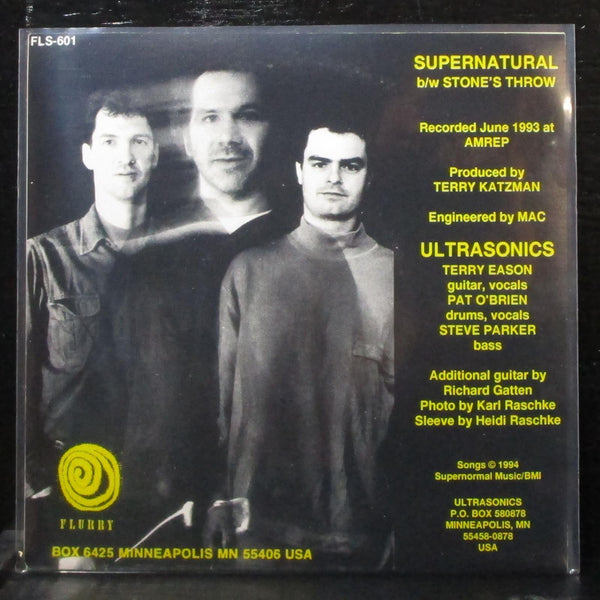 Ultrasonics - Supernatural / Stone's Throw 7" Mint- Vinyl 45 Flurry FLS 601 USA - Shuga Records