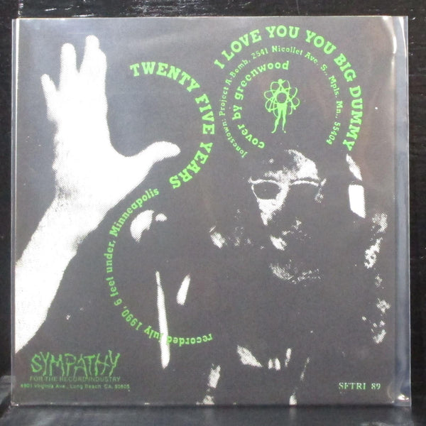 Jonestown - Twenty Five Years 7" Mint- Green Vinyl 45 SFTRI 89 USA 1990 - Shuga Records