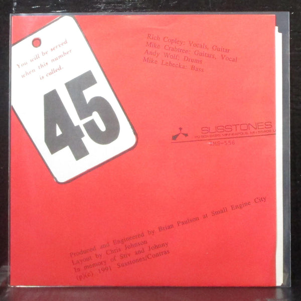 The Contras - Rock With The Contras 7" Mint- Vinyl 45 Susstones IMS-556 USA 1991 - Shuga Records
