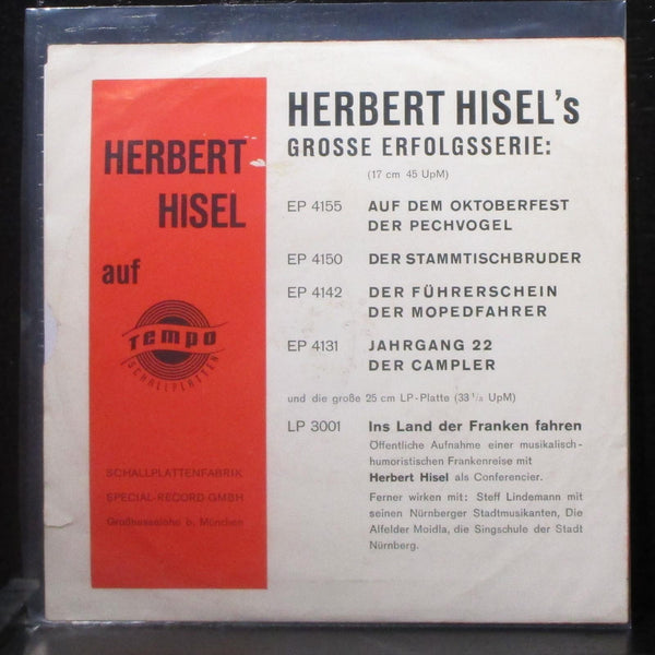 Herbert Hisel - Jahrgang 22 / Der Campler 7" VG+ Vinyl 45 Tempo 4131 Germany - Shuga Records