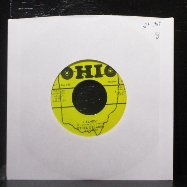Ethel Delaney - I Almost / Oh Lonesome Me 7" VG+ Vinyl 45 Ohio 86919 USA 1969 - Shuga Records