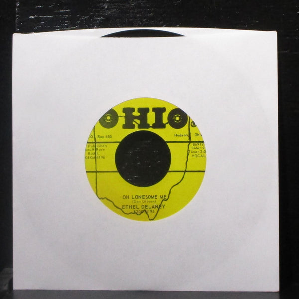 Ethel Delaney - I Almost / Oh Lonesome Me 7" VG+ Vinyl 45 Ohio 86919 USA 1969 - Shuga Records