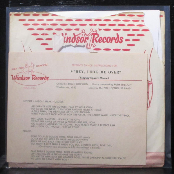 Bruce Johnson & Pete Lofthouse Band - Hey, Look Me Over 7" VG+ Vinyl 45 Windsor - Shuga Records