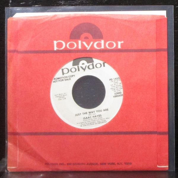 Isaac Hayes - Just The Way You Are 7" Mint- Promo Vinyl 45 Polydor PD 14534 USA - Shuga Records