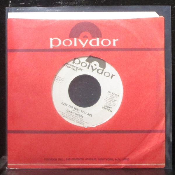 Isaac Hayes - Just The Way You Are 7" Mint- Promo Vinyl 45 Polydor PD 14534 USA - Shuga Records