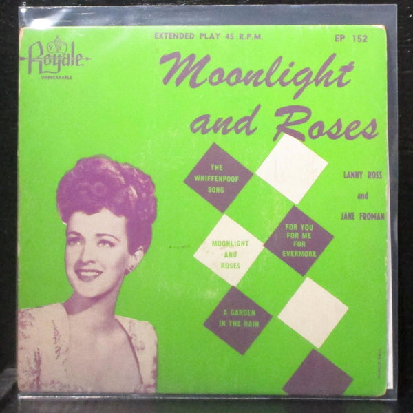 Lanny Ross & Jane Froman - Moonlight And Roses EP 7" VG+ Red Vinyl 45 Royale USA - Shuga Records