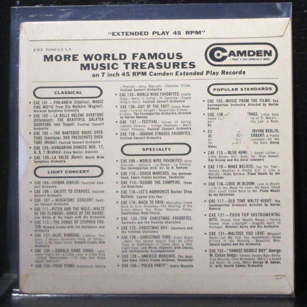Kenny Baker - Beloved Songs EP 7" VG+ Vinyl 45 RCA Camden CAE 108 USA - Shuga Records