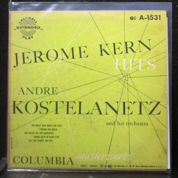 Andre Kostelanetz - Jerome Kern Hits EP 7" VG+ Vinyl 45 Columbia A 1531 USA - Shuga Records
