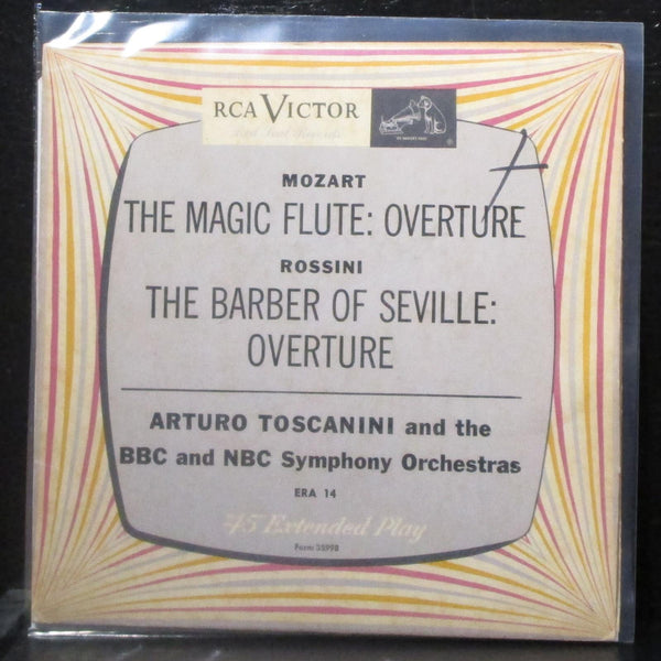 Arturo Toscanini - The Magic Flute / The Barber Of Seville 7" VG Red Vinyl 45 - Shuga Records
