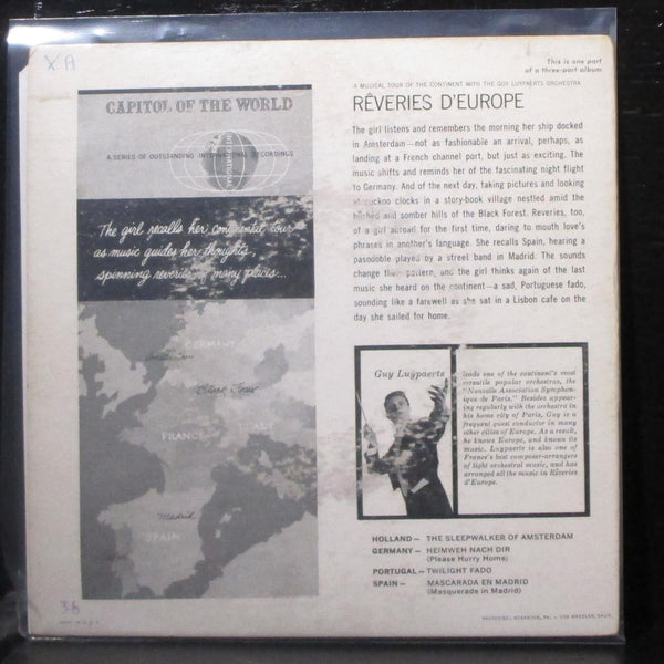 Guy Luypaerts Orchestra - Rveries D'Europe Part 2 7" VG+ Vinyl 45 Capitol 1957 - Shuga Records
