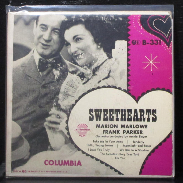Marion Marlowe, Frank Parker - Sweethearts EP 2x7" VG+ Vinyl 45 Columbia B 331 - Shuga Records