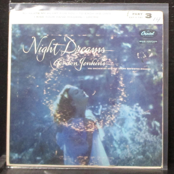 Gordon Jenkins - Night Dreams Part 3 EP 7" VG Vinyl 45 Capitol EAP 3-781 USA - Shuga Records