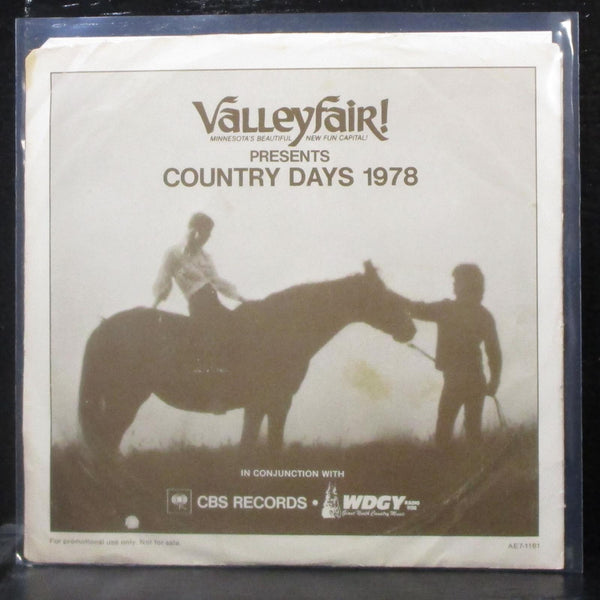 Various Artists - Valleyfair! Presents Country Days 1978 7" VG+ Promo Vinyl 33 - Shuga Records