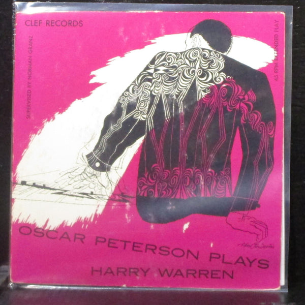 Oscar Peterson Plays Harry Warren EP 7" VG+ Vinyl 45 Clef DSM cover EW - Shuga Records