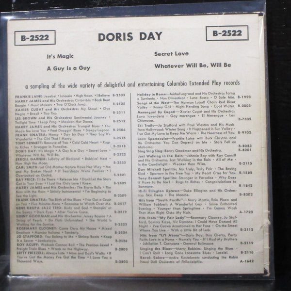 Doris Day - It's Magic EP 7" VG+ Vinyl 45 Columbia B-2522 USA - Shuga Records
