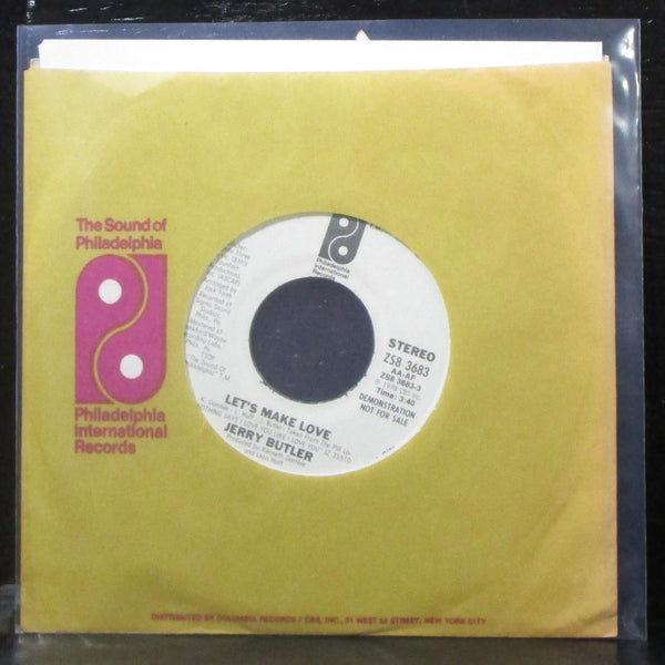 Jerry Butler - Let's Make Love 7" Mint- Promo Vinyl 45 Phila Intl ZS8 3683 USA - Shuga Records