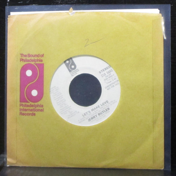 Jerry Butler - Let's Make Love 7" Mint- Promo Vinyl 45 Phila Intl ZS8 3683 USA - Shuga Records