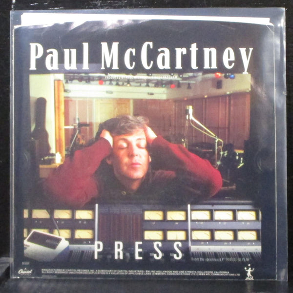 Paul McCartney - Press / It's Not True 7" Mint- Vinyl 45 Capitol B-5597 USA 1986 - Shuga Records