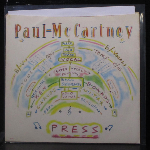 Paul McCartney - Press / It's Not True 7" Mint- Vinyl 45 Capitol B-5597 USA 1986 - Shuga Records
