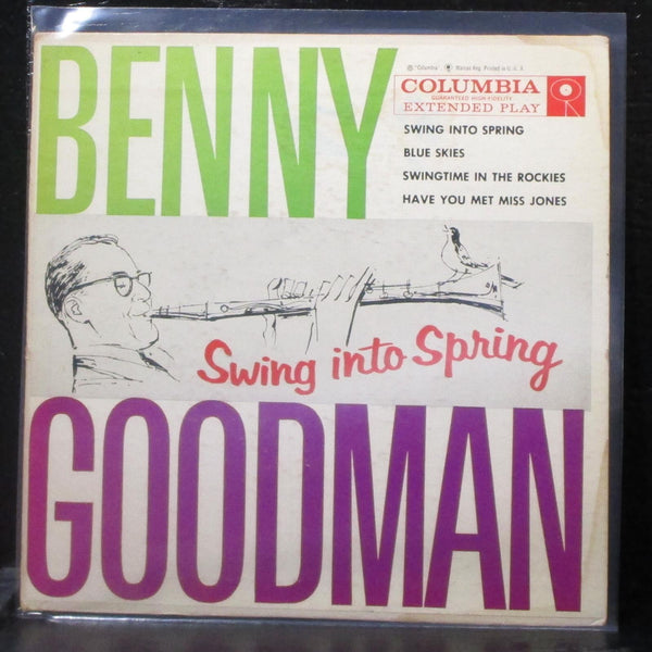 Benny Goodman - Swing Into Spring EP 7" VG+ Promo Vinyl 45 Columbia USA 1958 - Shuga Records