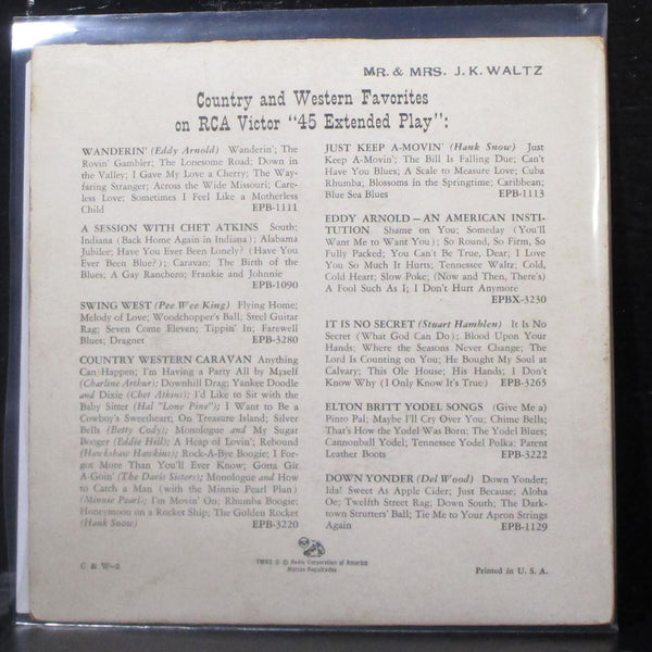 Chet Atkins - In 3 Dimensions Vol. 2 7" VG+ Vinyl 45 RCA EPA 686 USA 1955 - Shuga Records