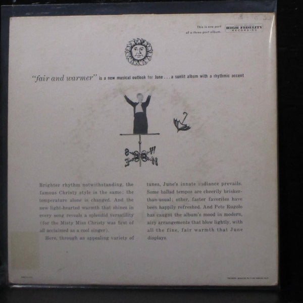 June Christy - Fair And Warmer! Part 3 7" VG+ Vinyl 45 Capitol EAP 3-833 USA - Shuga Records