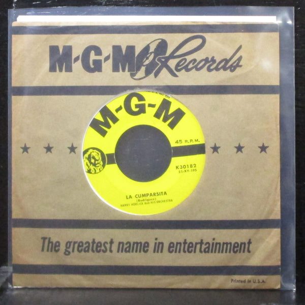 Harry Horlick - La Cumparsita / Adios Muchachos 7" VG+ Vinyl 45 MGM K30182 USA - Shuga Records