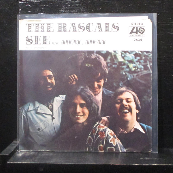 The Rascals - See / Away Away 7" VG+ 45-2634 Atlantic 1969 Vinyl 45 - Shuga Records