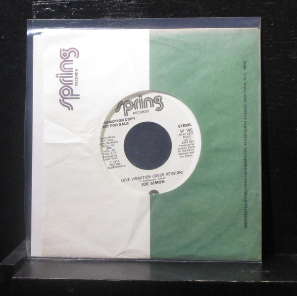 Joe Simon - Love Vibration 7" Mint- SP 190 Promo USA 1978 Vinyl 45 - Shuga Records