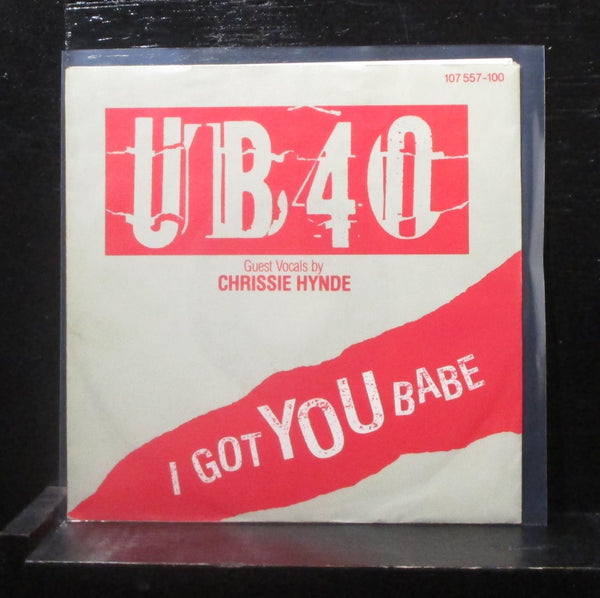 UB40, Hynde - I Got You Babe / Theme From Labour Of Love 7" VG+ 107 557 Germany - Shuga Records