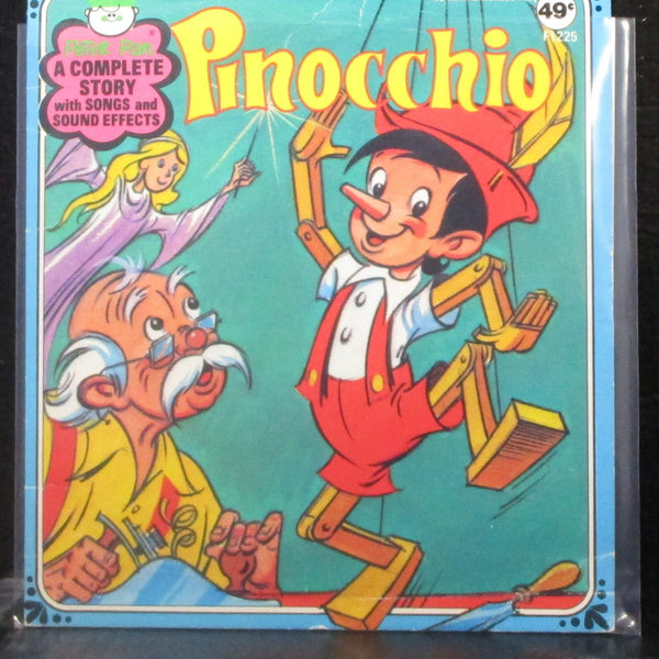 Peter Pan Players - Pinocchio 7" VG+ Vinyl 45 Peter Pan Records F1225 USA - Shuga Records